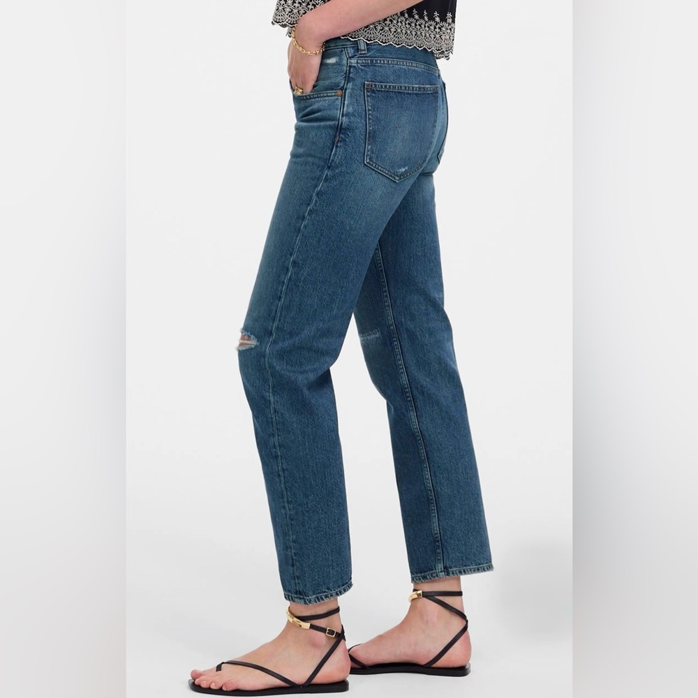 NWT Madewell The Dean Easy Ankle Straight Leg Jeans. - Picture 3 of 8